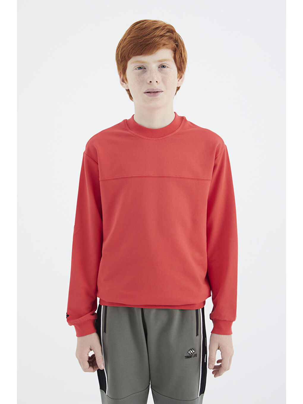 Kırmızı Fiesta Basic Erkek Çocuk Sweatshirt - 11173