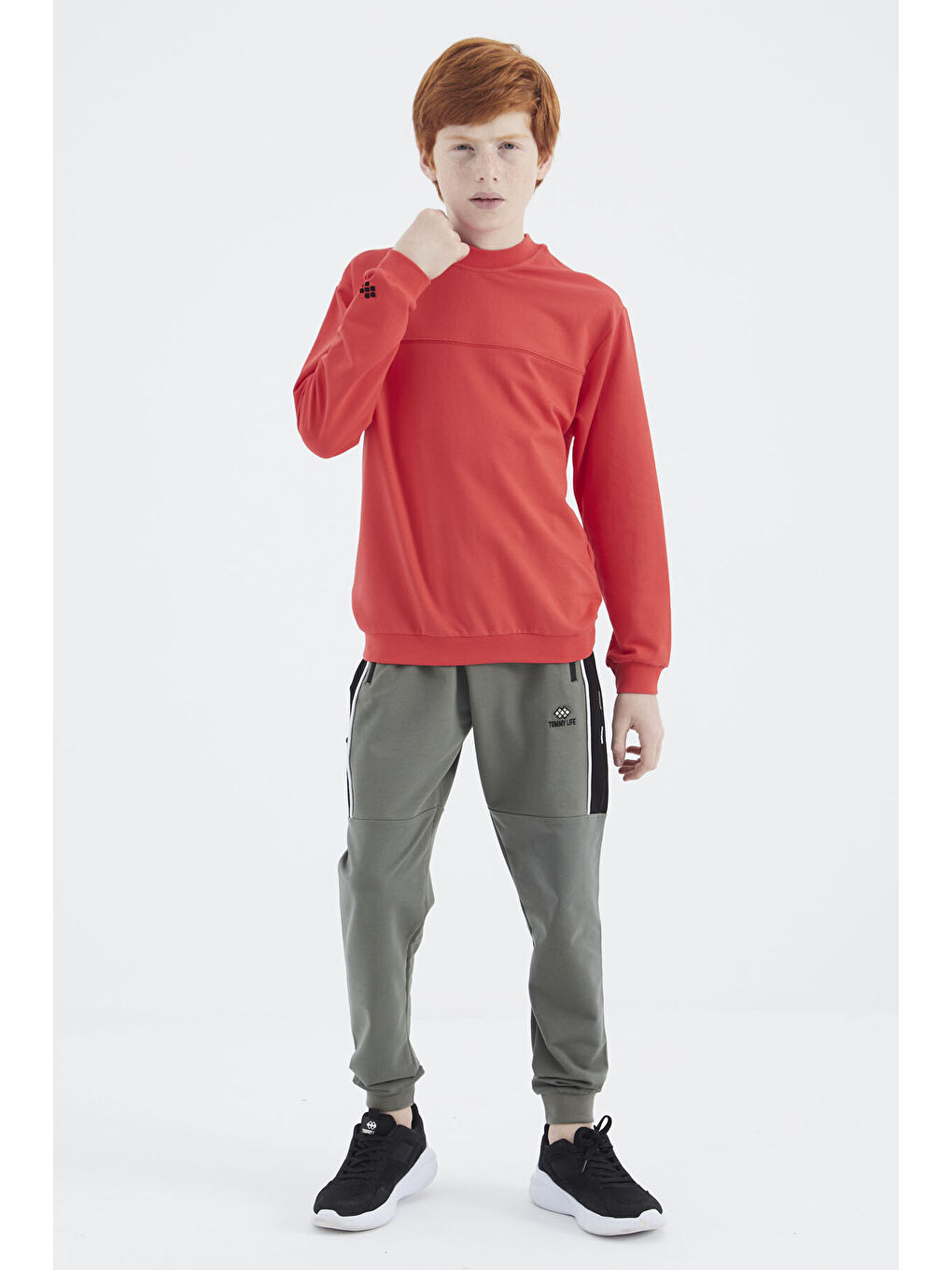 Kırmızı Fiesta Basic Erkek Çocuk Sweatshirt - 11173-4