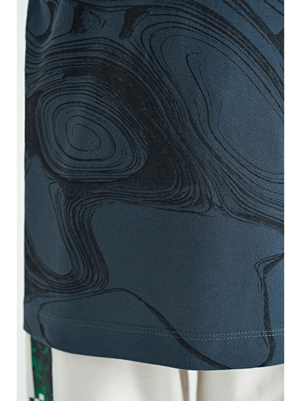 Orman Yeşili Baskı Detaylı Standart Kalıp Polo Yaka Erkek Çocuk Tişört - 11165-3