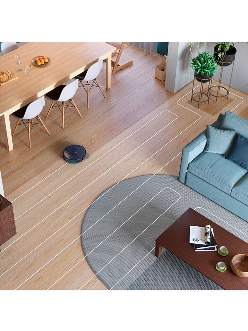 HomeRun 2000 Serisi Serisi Aqua Akıllı Robot Süpürge XU2000/10-8