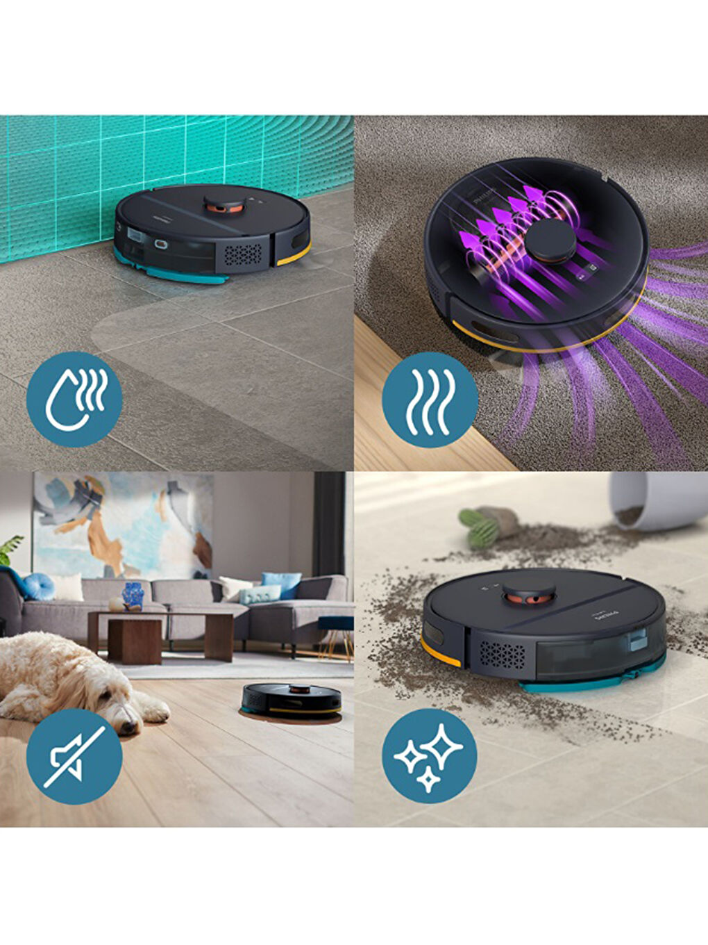 HomeRun 2000 Serisi Serisi Aqua Akıllı Robot Süpürge XU2000/10-10