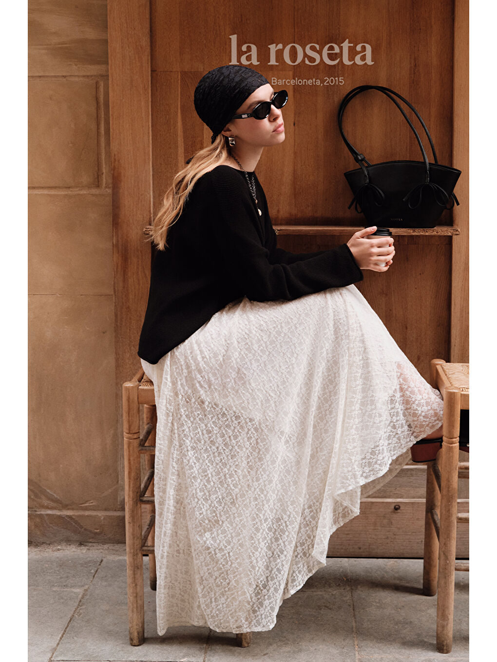 Dantel Piliseli Etek Ekru-1