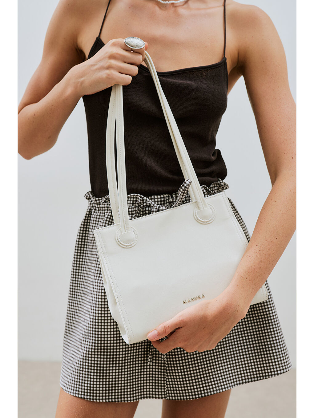 Ryuna Tote Çanta Ekru