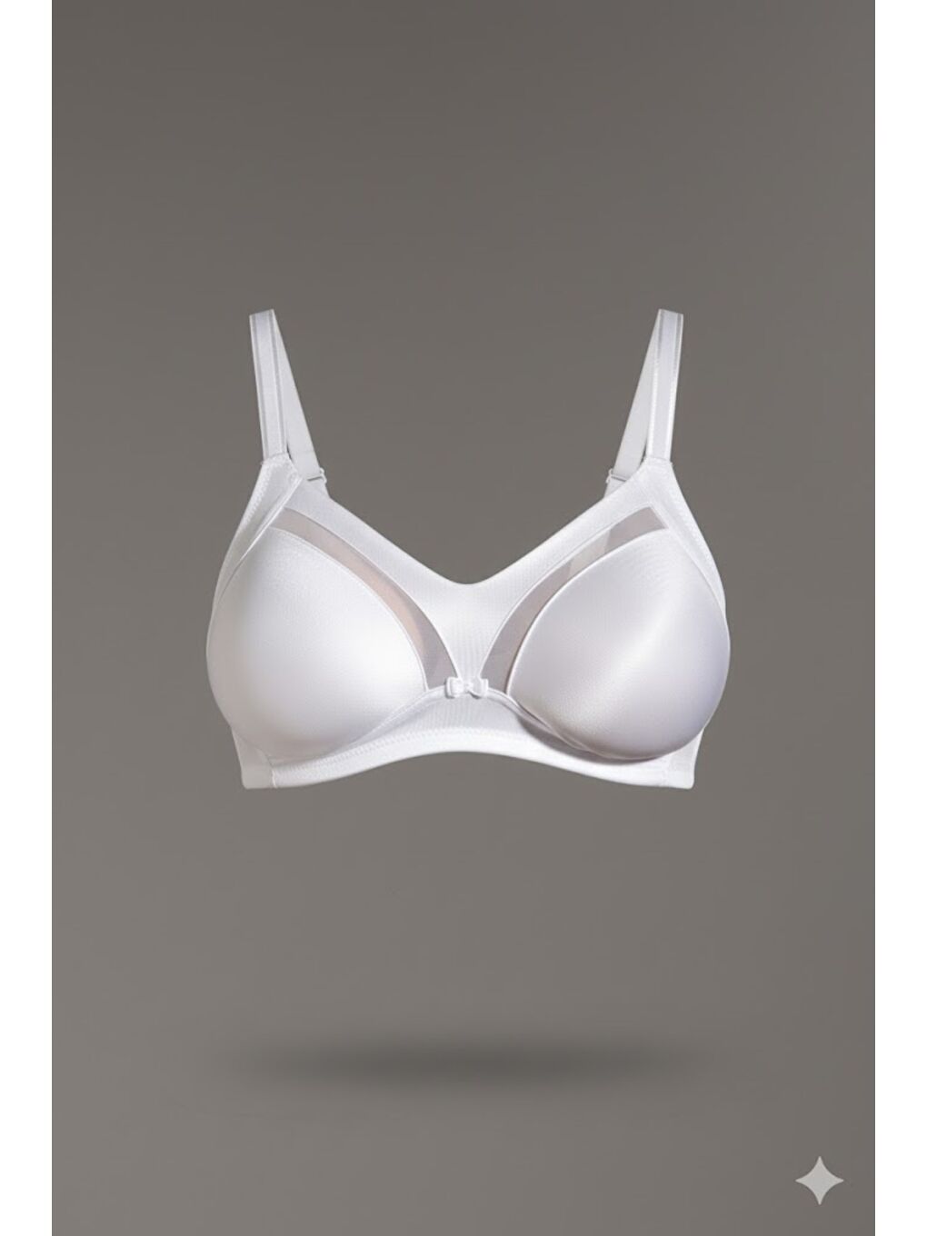 Tül Detay Minimizer Sütyen C12303 Beyaz