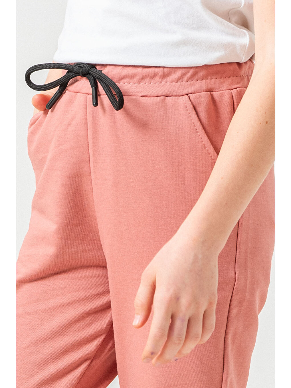 Bi&Em Smile Kız Çocuk Mercan Beli Lastikli 7-13 Yaş Jogger Eşofman Alt - 65134-6 - 1