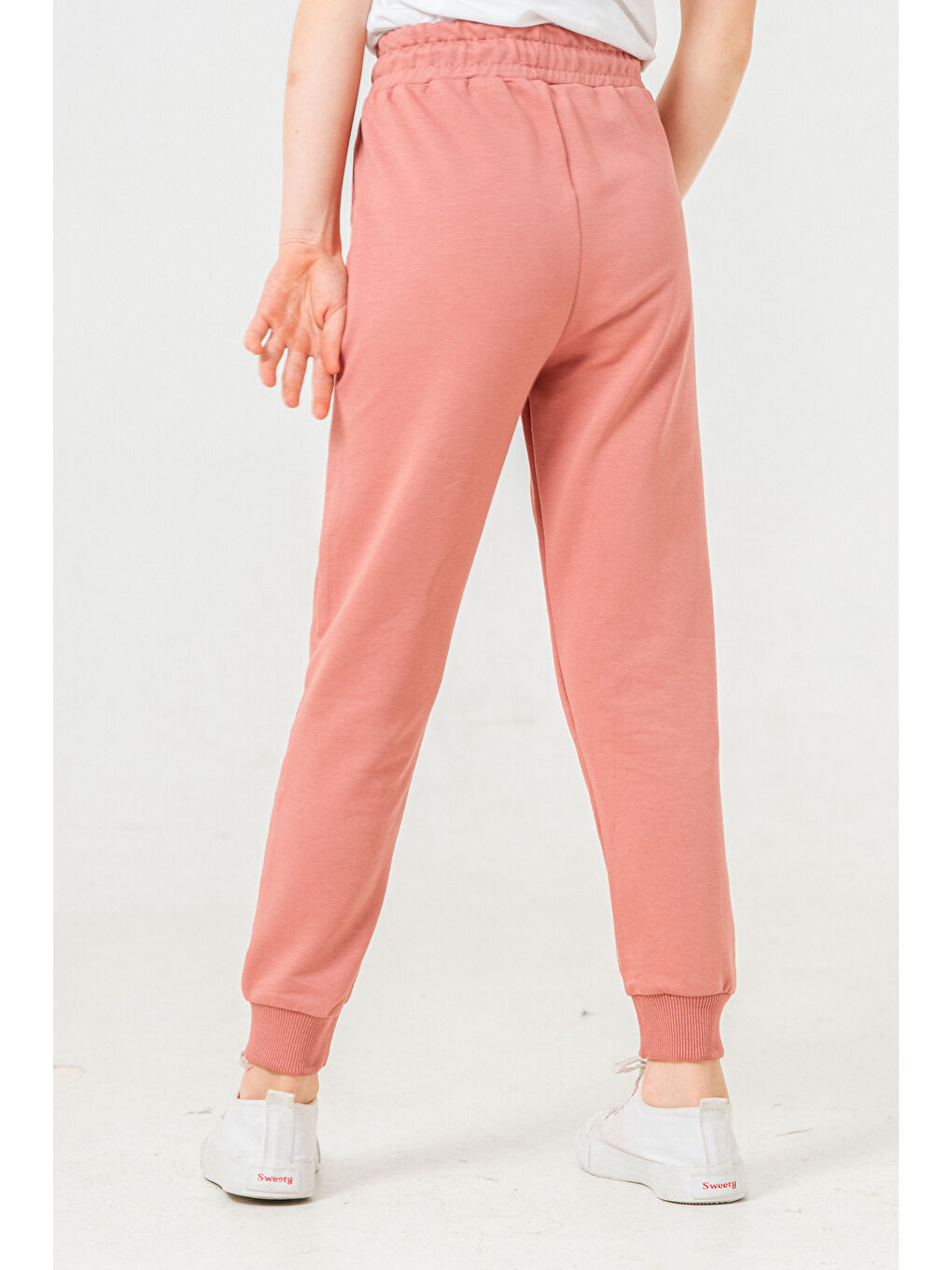 Bi&Em Smile Kız Çocuk Mercan Beli Lastikli 7-13 Yaş Jogger Eşofman Alt - 65134-6 - 2