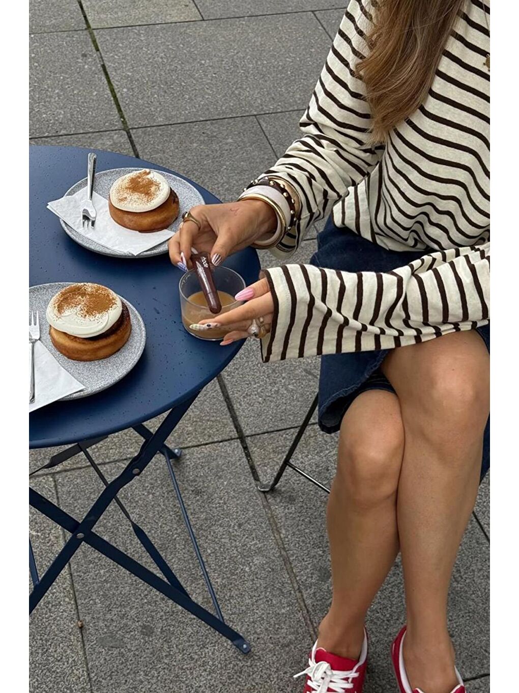 Lacivert Kadın Bermuda Şort Mg2539-4