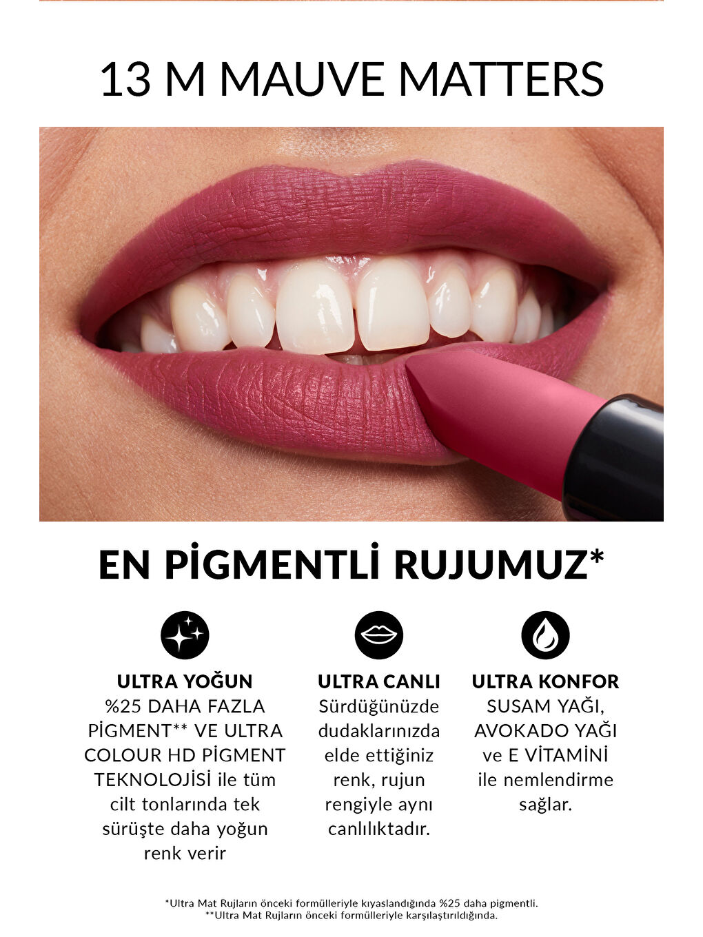 Ultra Mat Ruj Mauve Matters ve Glimmerstick Dudak Kalemi Pink Bouquet Paketi-2