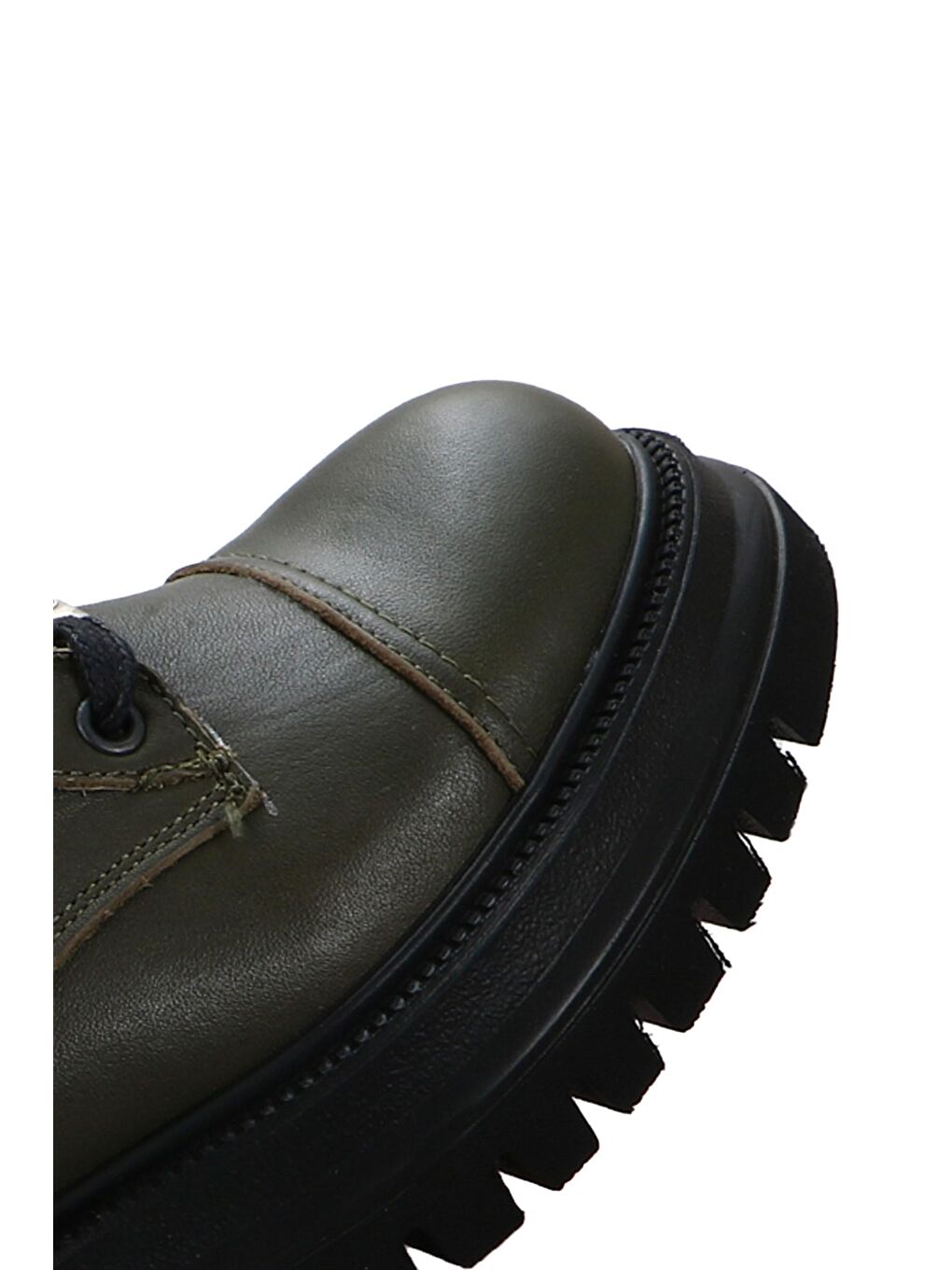 Hakiki Deri Cate Haki Antık Kadın Bot-5