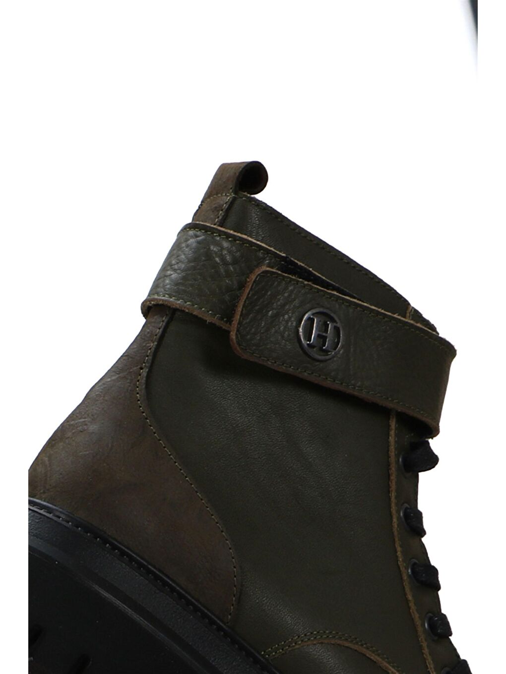 Hakiki Deri Cate Haki Antık Kadın Bot-6