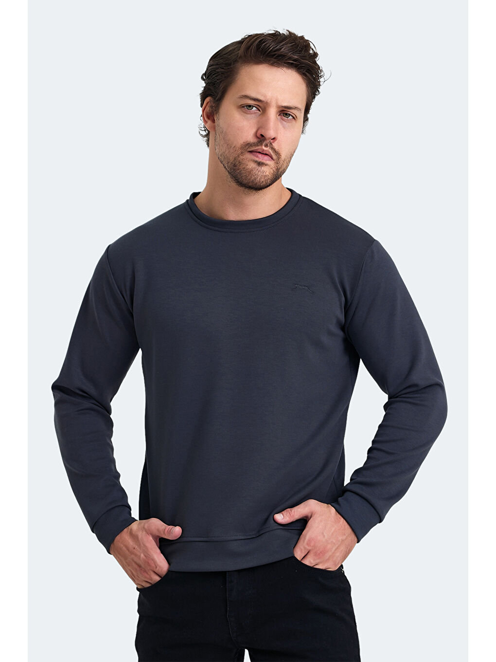 KLARIS I Erkek Gri Sweatshirt-5