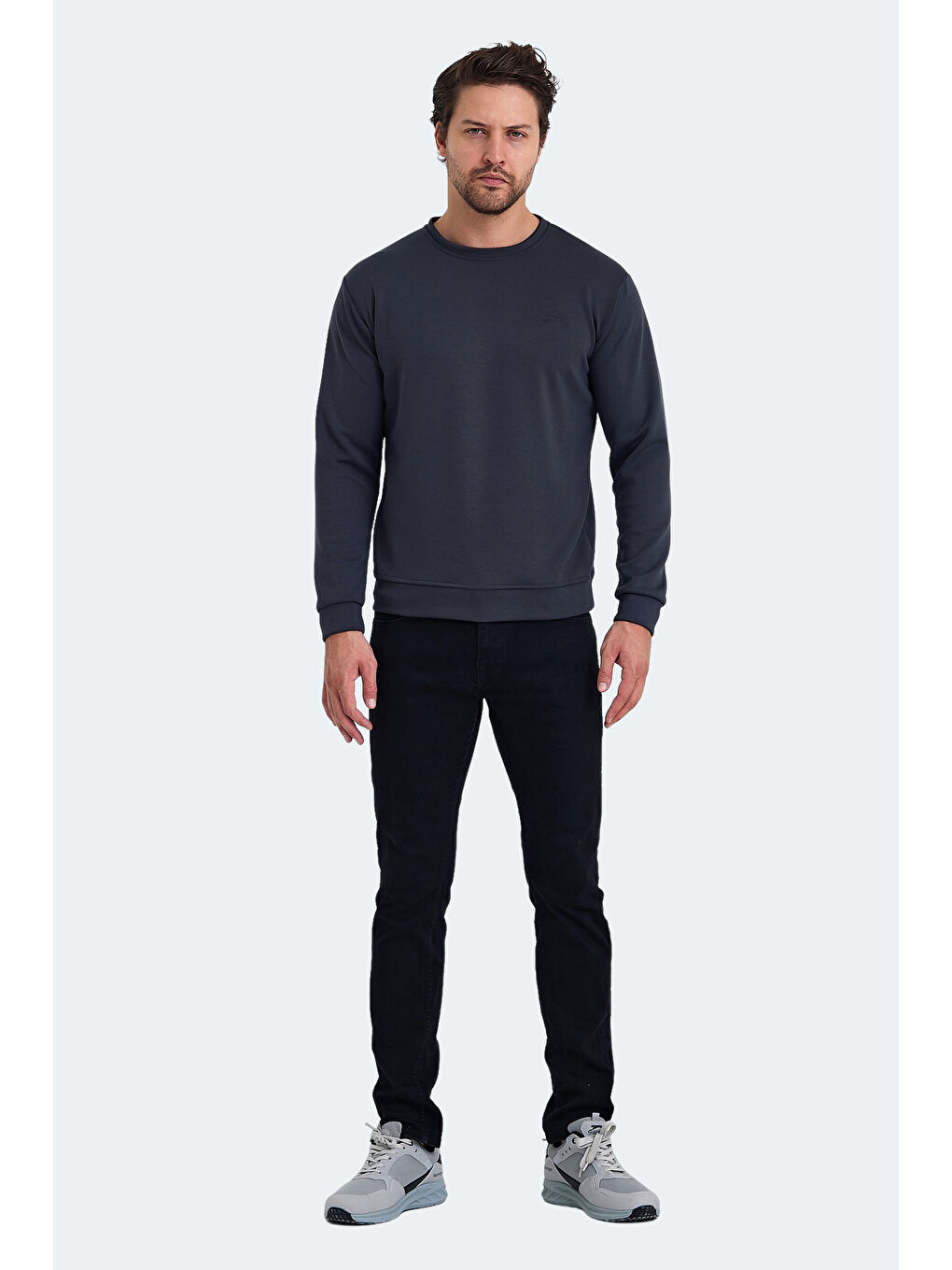 KLARIS I Erkek Gri Sweatshirt-6