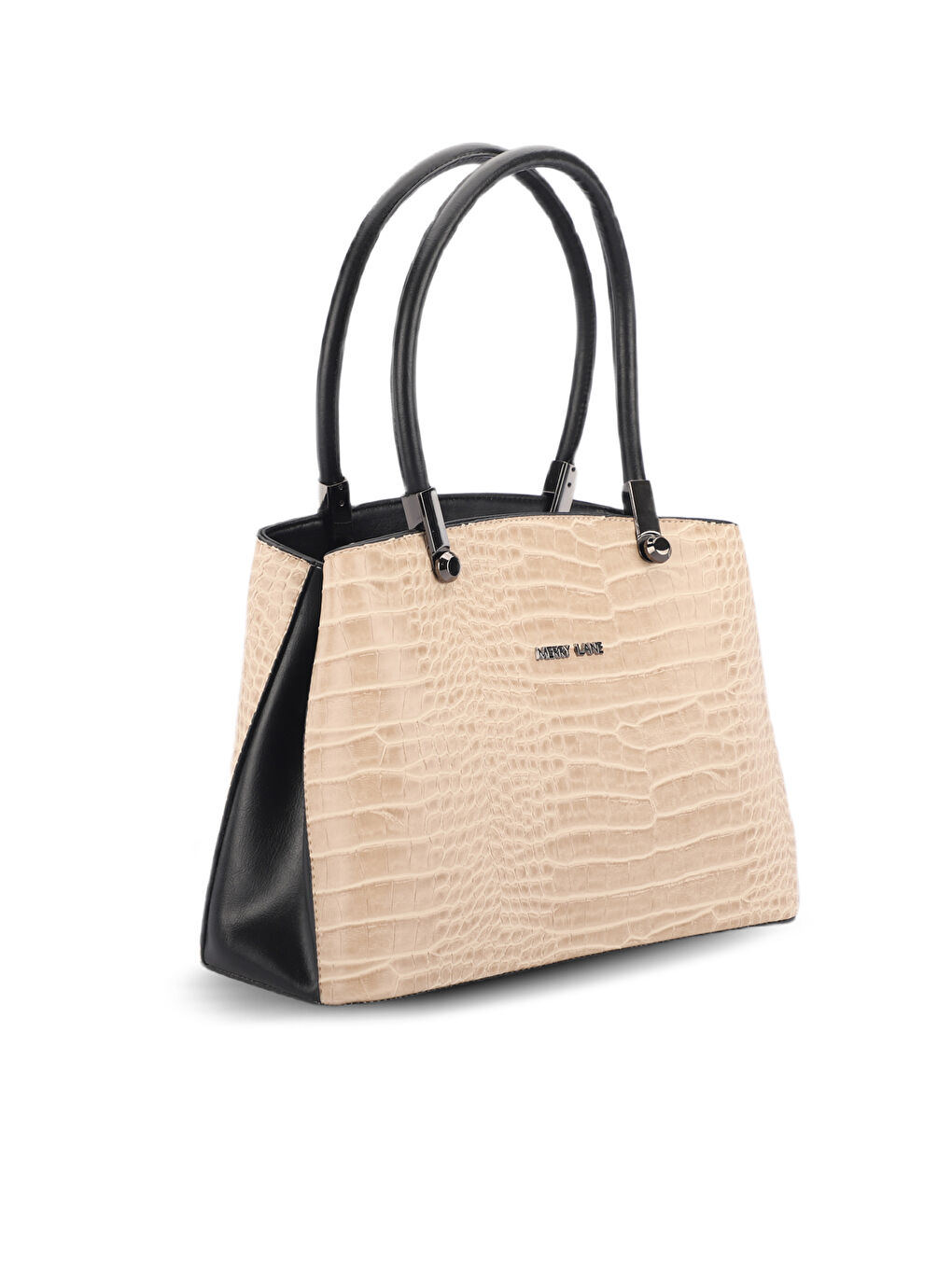 Kahverengi ROMA KROKO Kadın Açık Kahve El Çantası-1