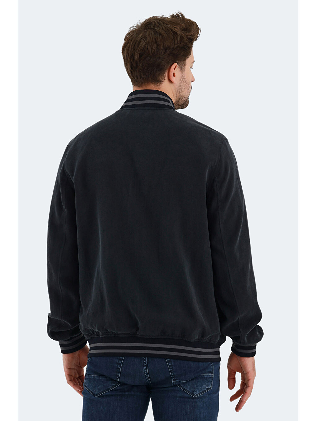 Gri BOMBERS Erkek Mont Kaban-1