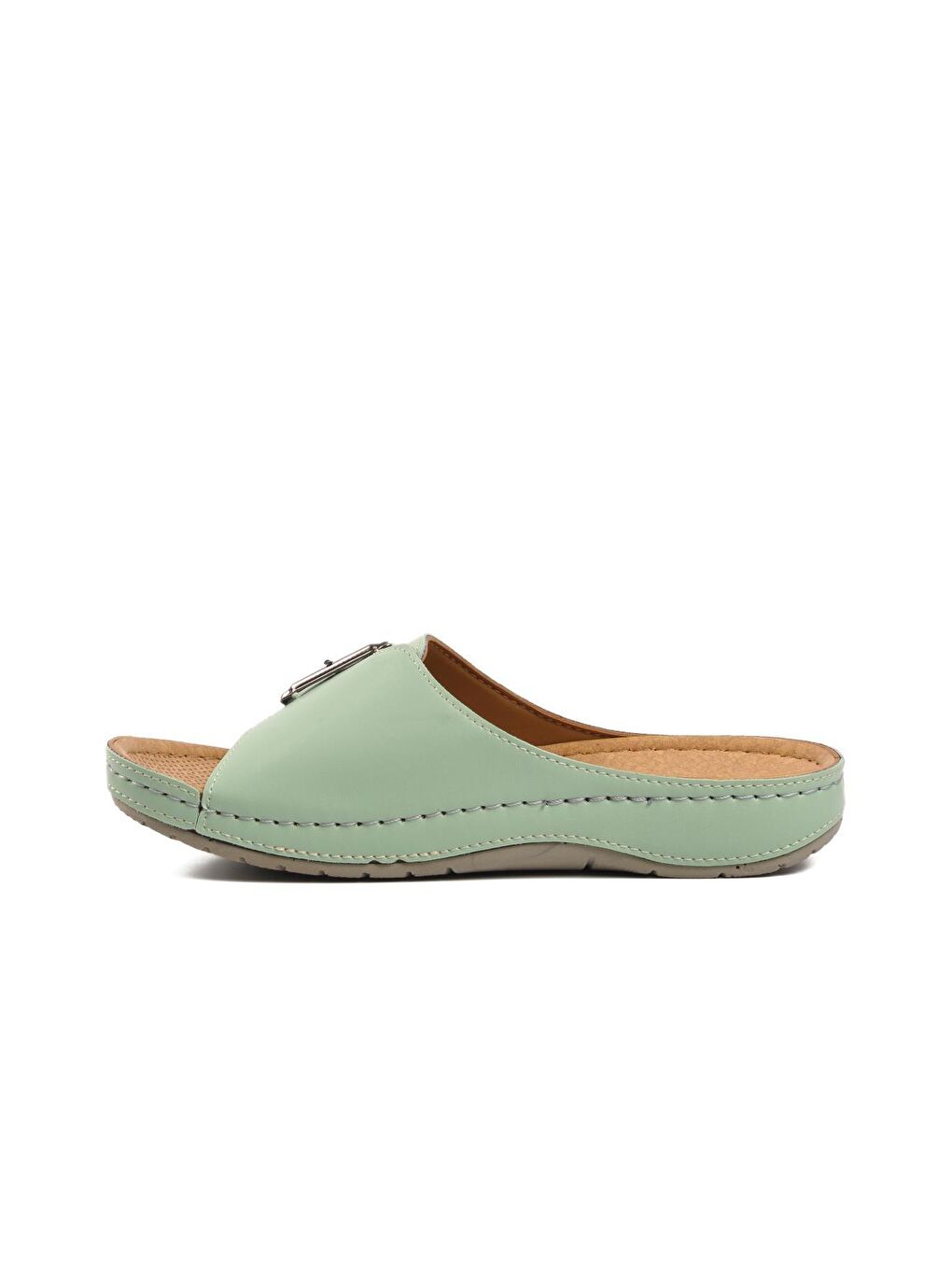 Turkuaz Kavala Su Yeşili Kadın Terlik-1