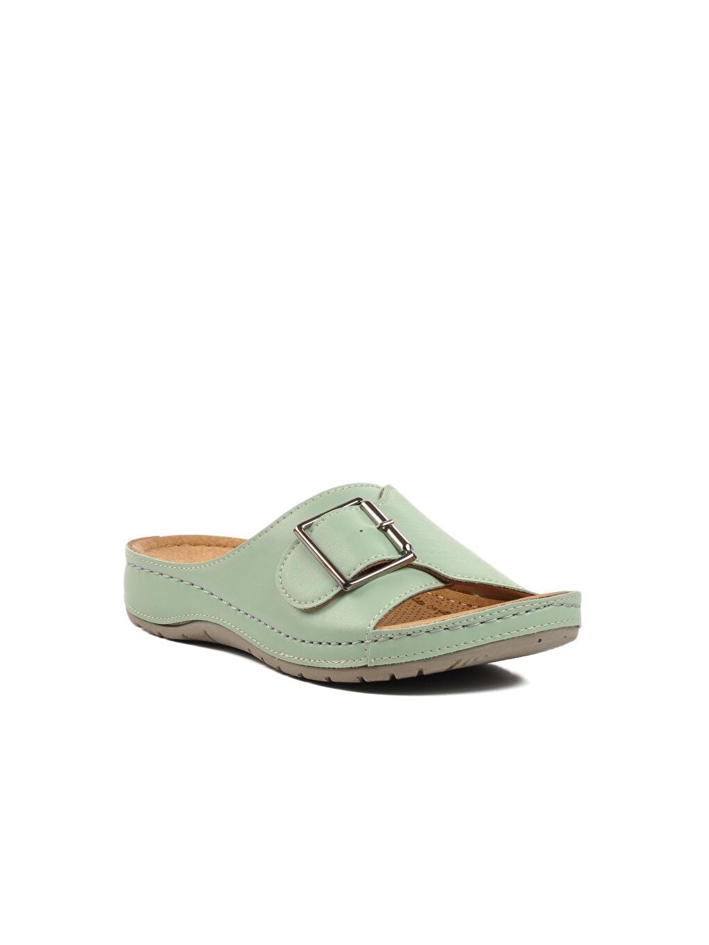 Turkuaz Kavala Su Yeşili Kadın Terlik-2