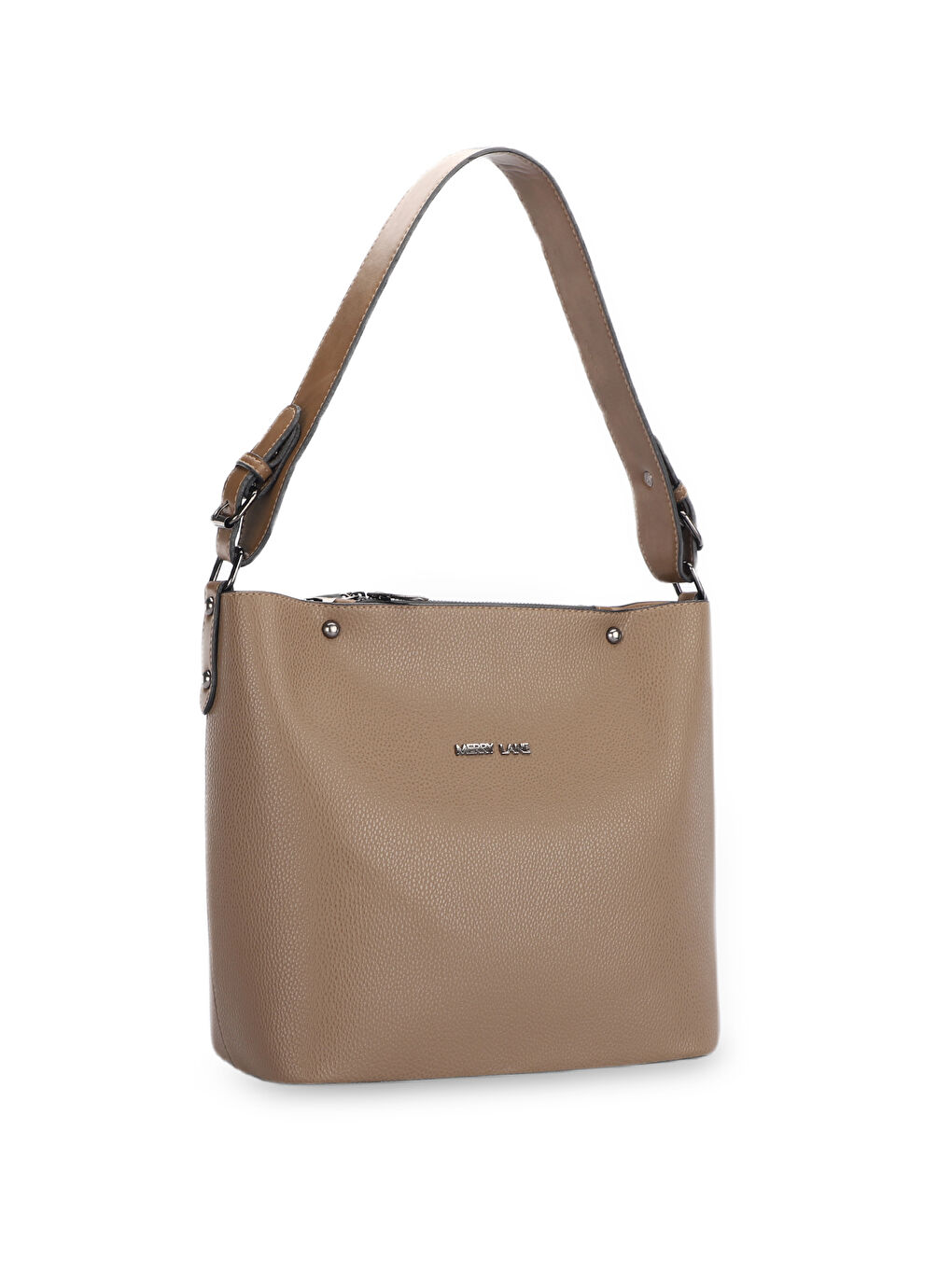 Bej PALERMO NATUREL Kadın Vizon Omuz Çantası-2
