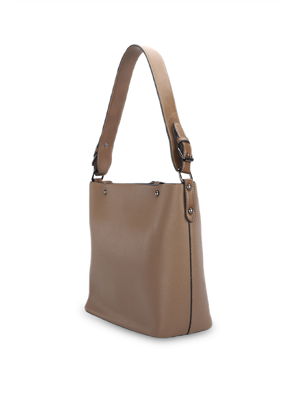 Bej PALERMO NATUREL Kadın Vizon Omuz Çantası-3