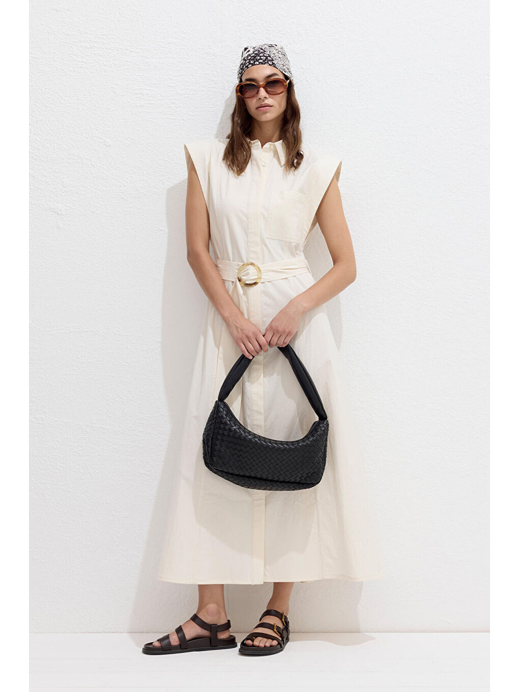 Frances Örgü Oval Çanta Siyah-3