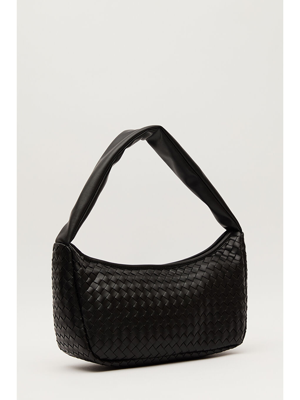 Frances Örgü Oval Çanta Siyah-5