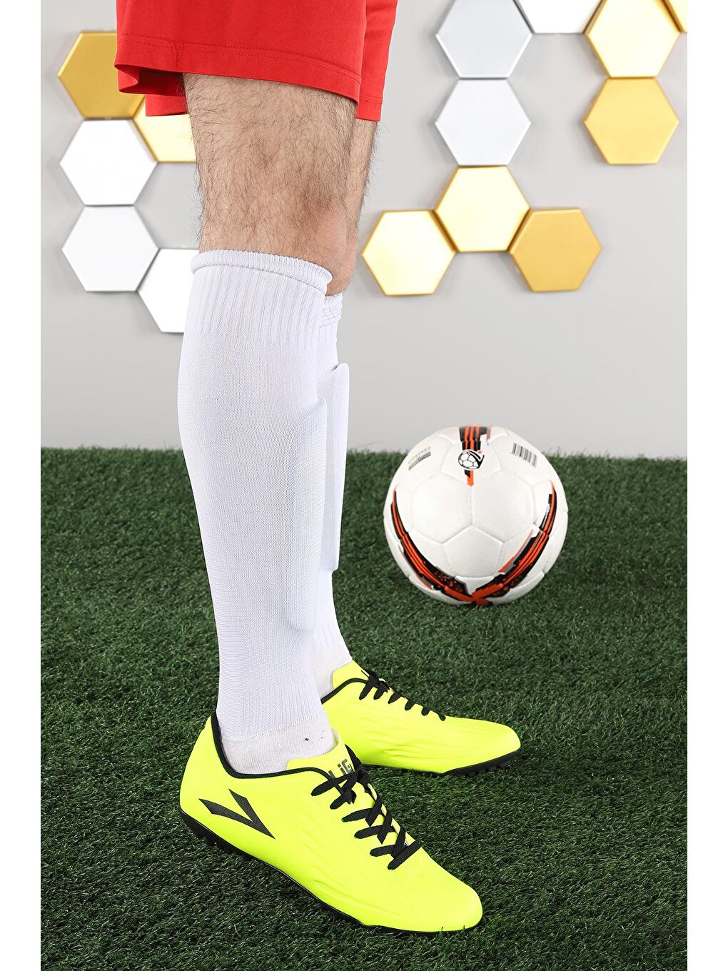 Sarı Falcon Erkek Halı Saha Futbol Ayakkabısı