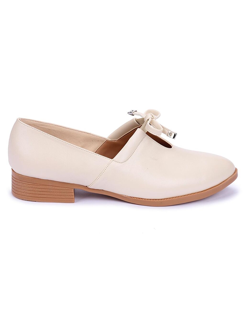 Bej Cilt Günlük Anatomik Kadın Günlük Babet Ayakkabı 8328-101-3