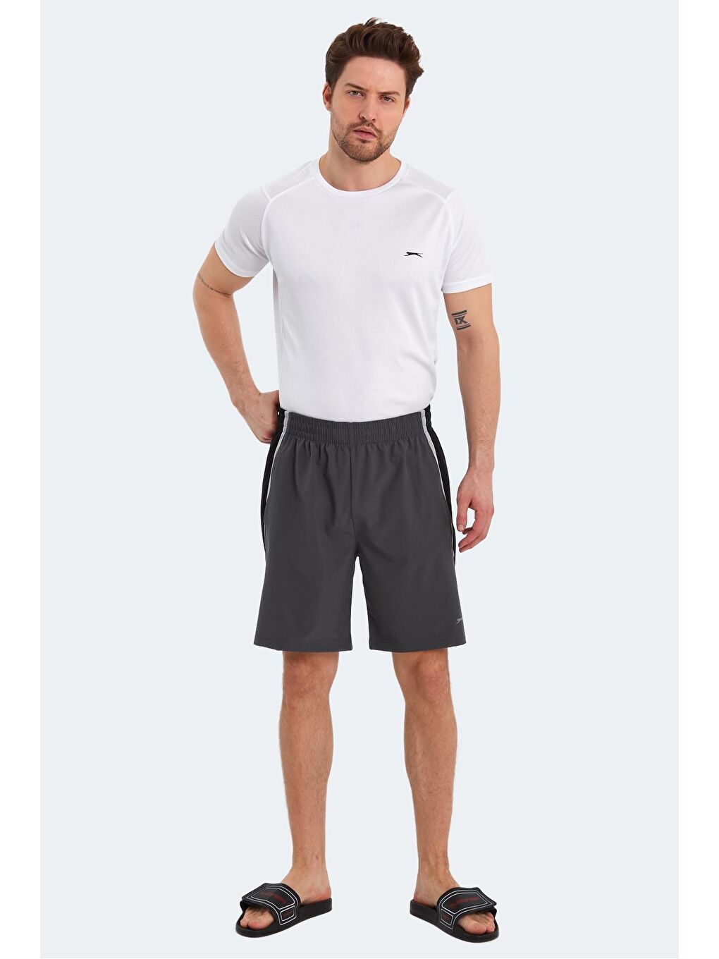 RANDY Erkek Şort Koyu Gri-3