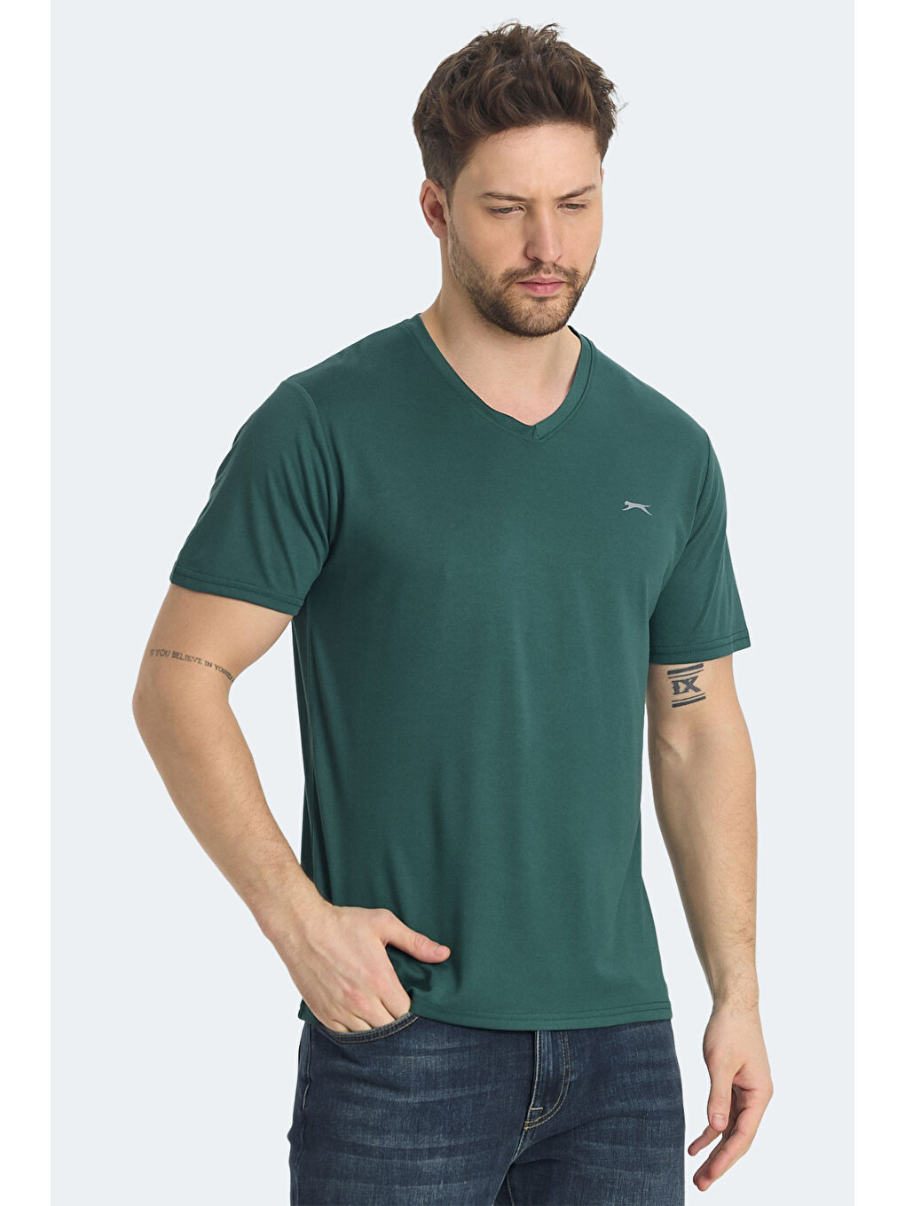 KRAKKER Erkek Yeşil Tişört-3