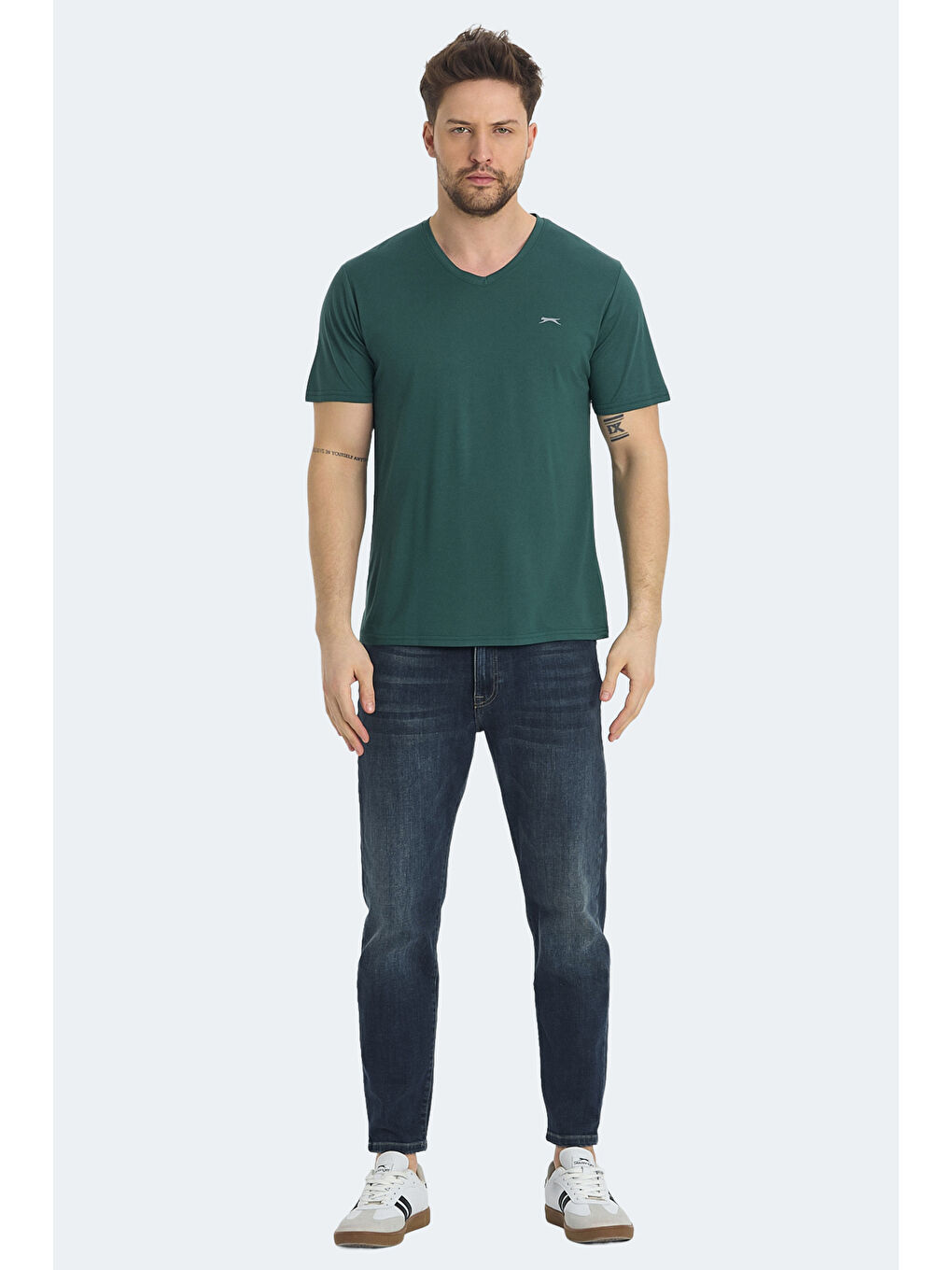 KRAKKER Erkek Yeşil Tişört-6