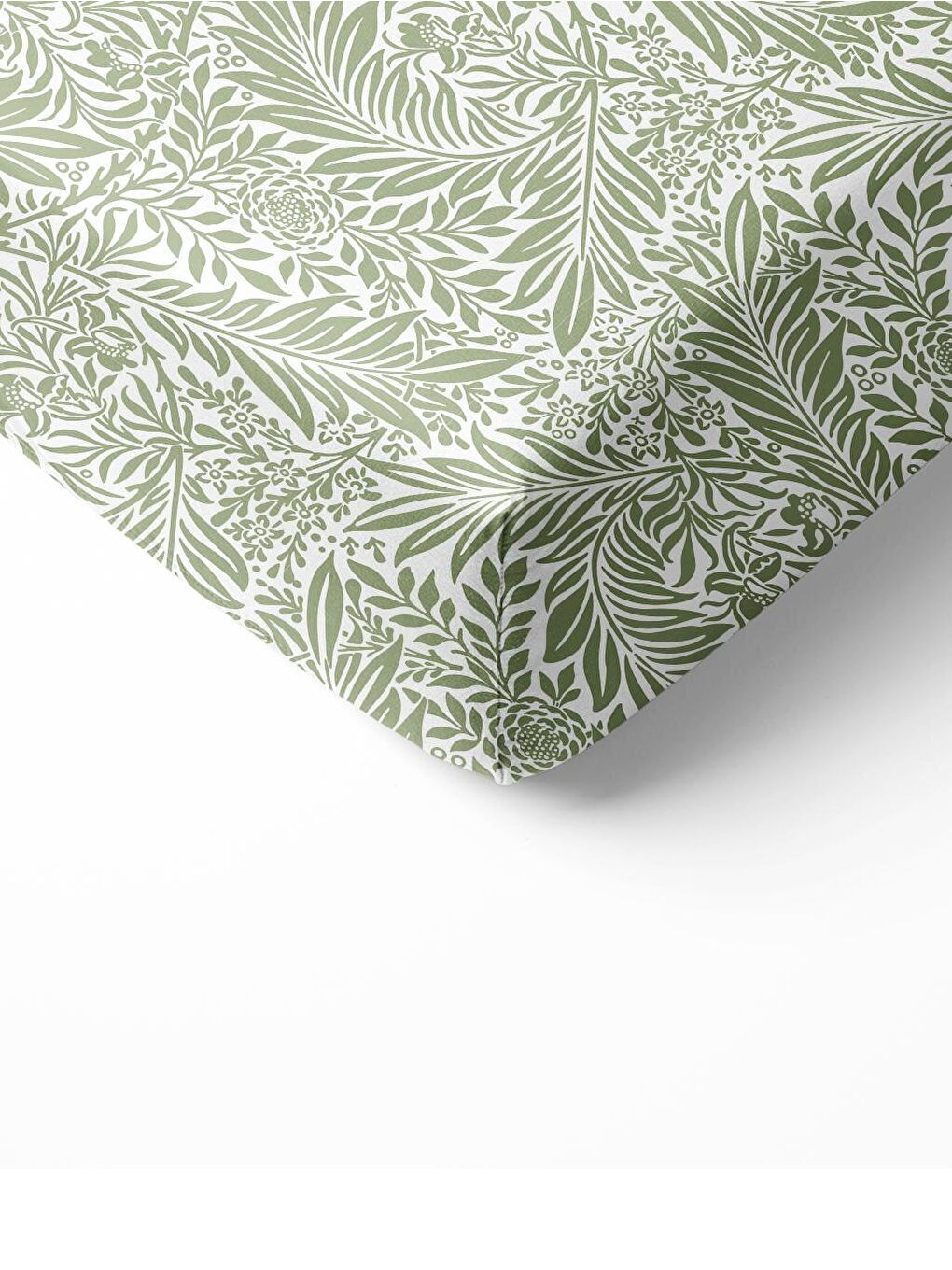 Karışık Yaprak Desen Baskılı Tek Kişilik Lastikli Çarşaf SetiRenkli-1