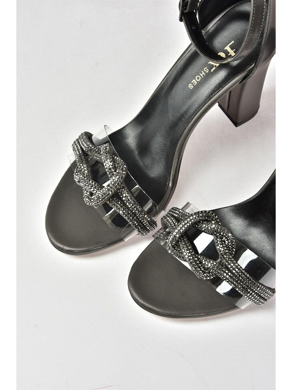 M3123063 Antrasit Kadın Topuklu Ayakkabı-7