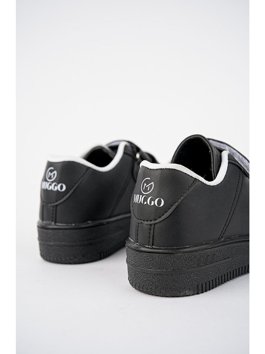 Siyah Alvin Unisex Çocuk Cırtlı Rahat Günlük Sneaker Spor Ayakkabı-3
