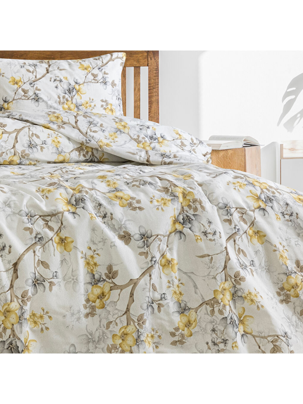 Ekru Home Chic Çift Kişilik Nevresim Takımı-4 Parça-1