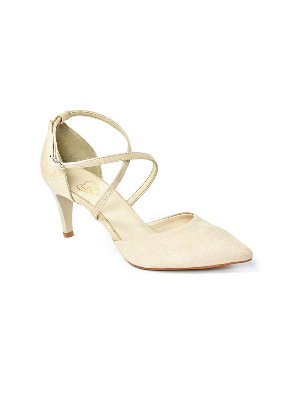 Bej Kadın Topuklu Ayakkabı D654054802-2