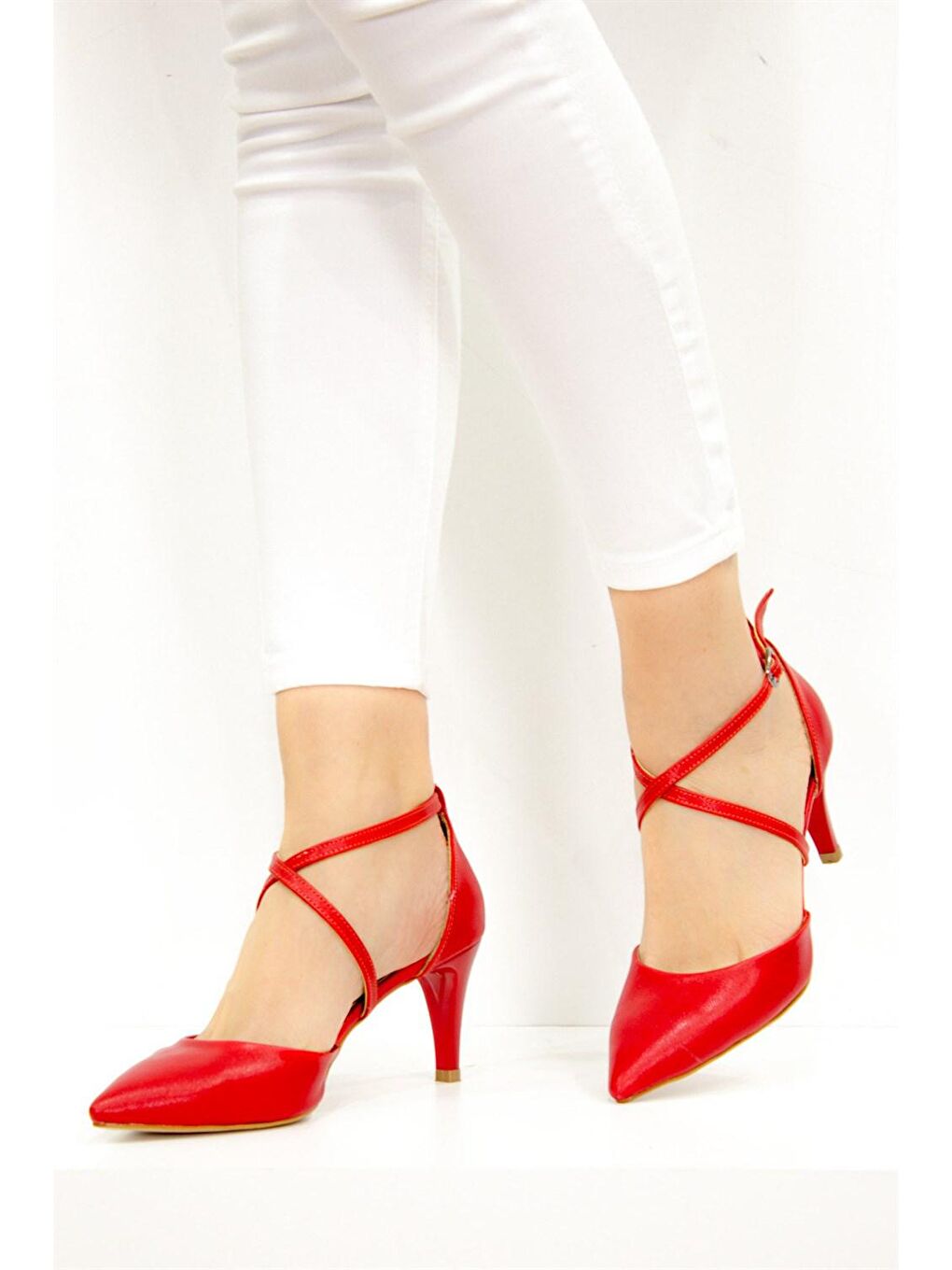 Kırmızı Kadın Topuklu Ayakkabı D654054809