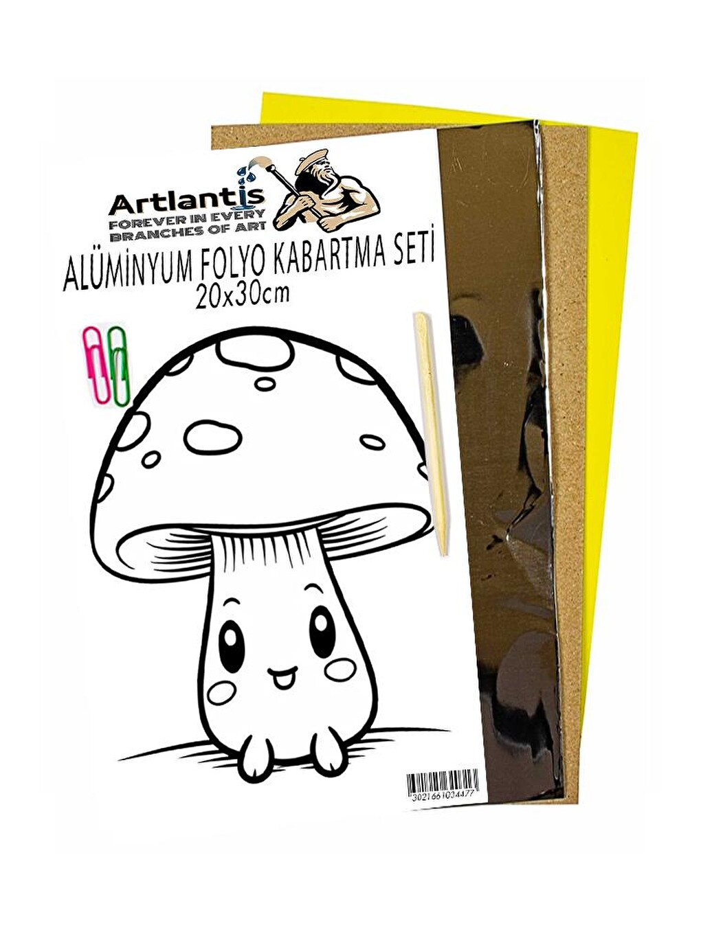 Alüminyum Folyo Kabartma Seti 20x30 Cm Deney Malzemesi 1 Paket Aliminyum Folyo Seti Kabartma