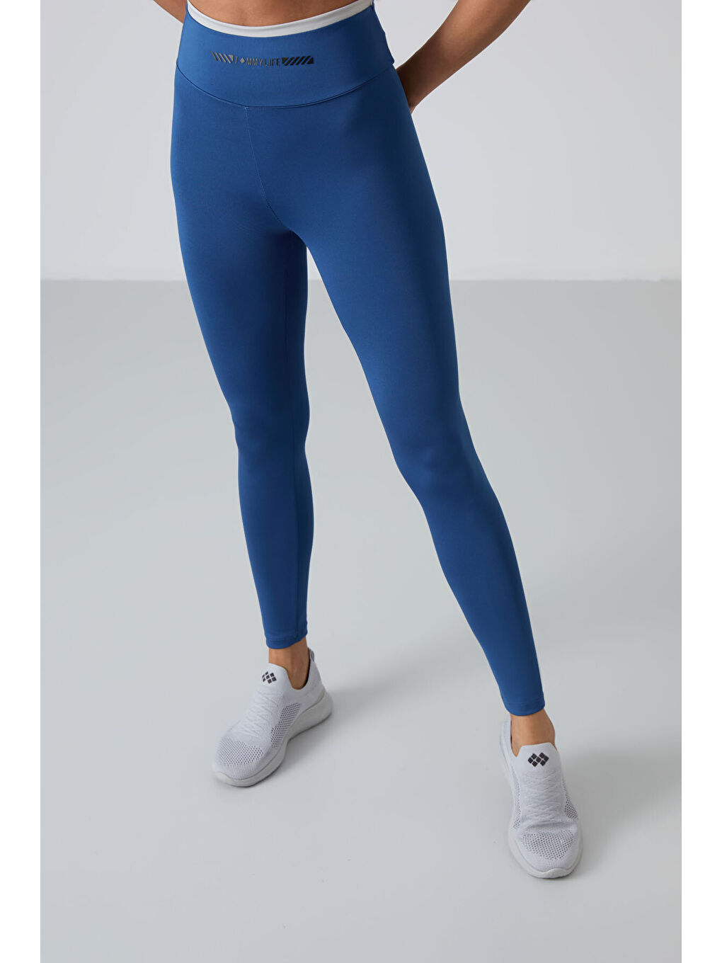 Mavi Parlament Polyester Esnek Standart Fit Performans Kadın Tayt Takım - 95333-8