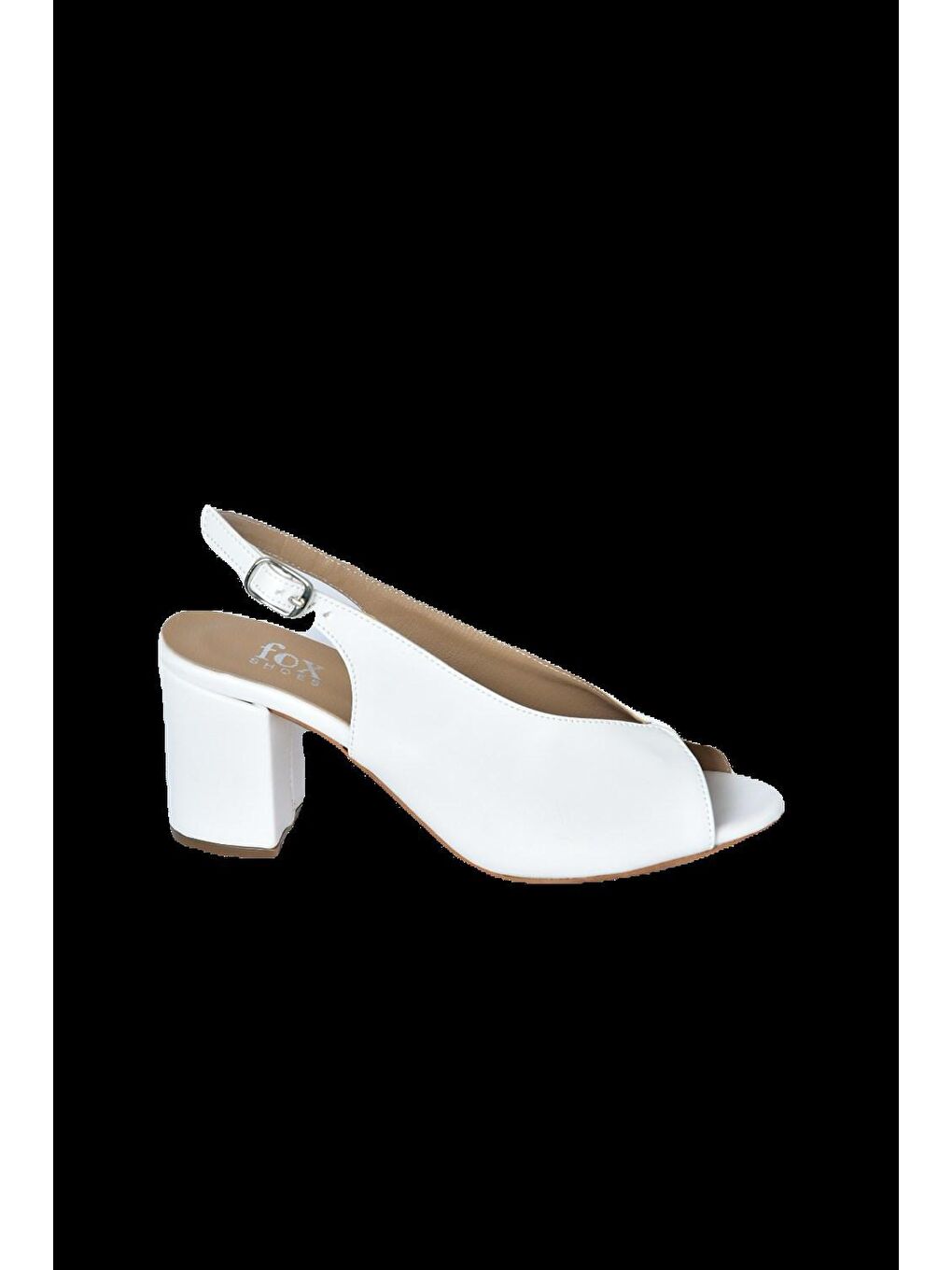 Beyaz Kadın Topuklu Ayakkabı F643221009-1