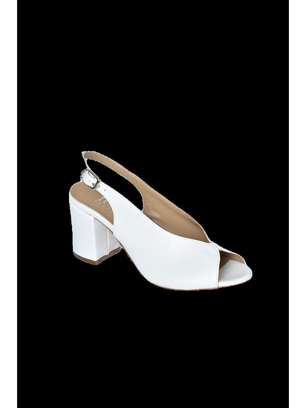 Beyaz Kadın Topuklu Ayakkabı F643221009-2