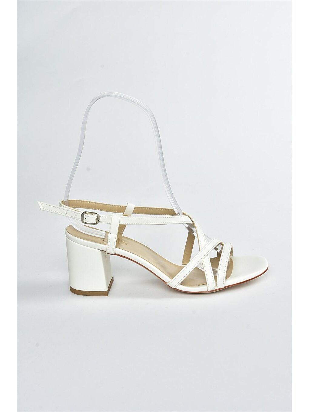 Beyaz Kadın Topuklu Ayakkabı F654028009-2