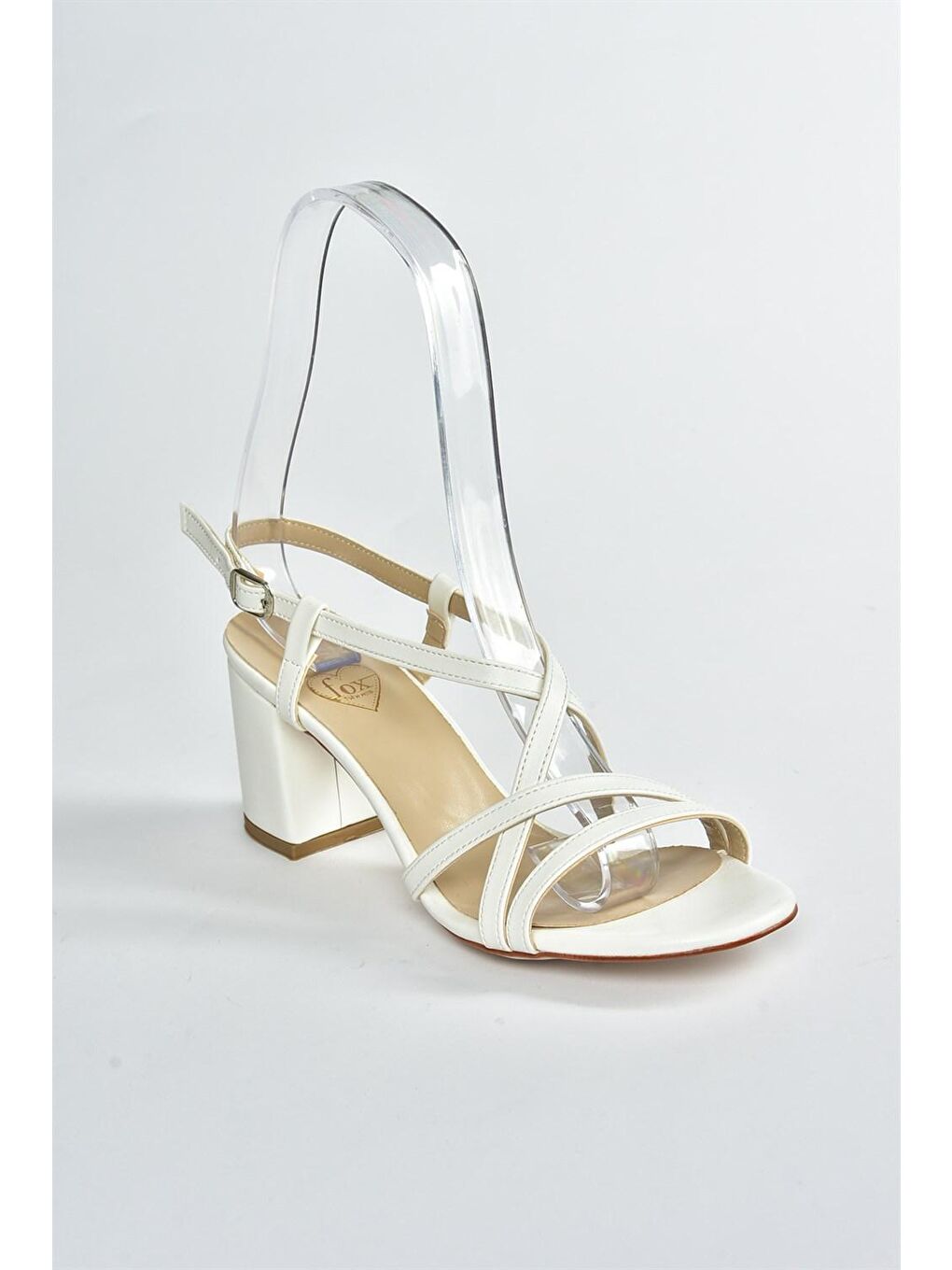 Beyaz Kadın Topuklu Ayakkabı F654028009-3