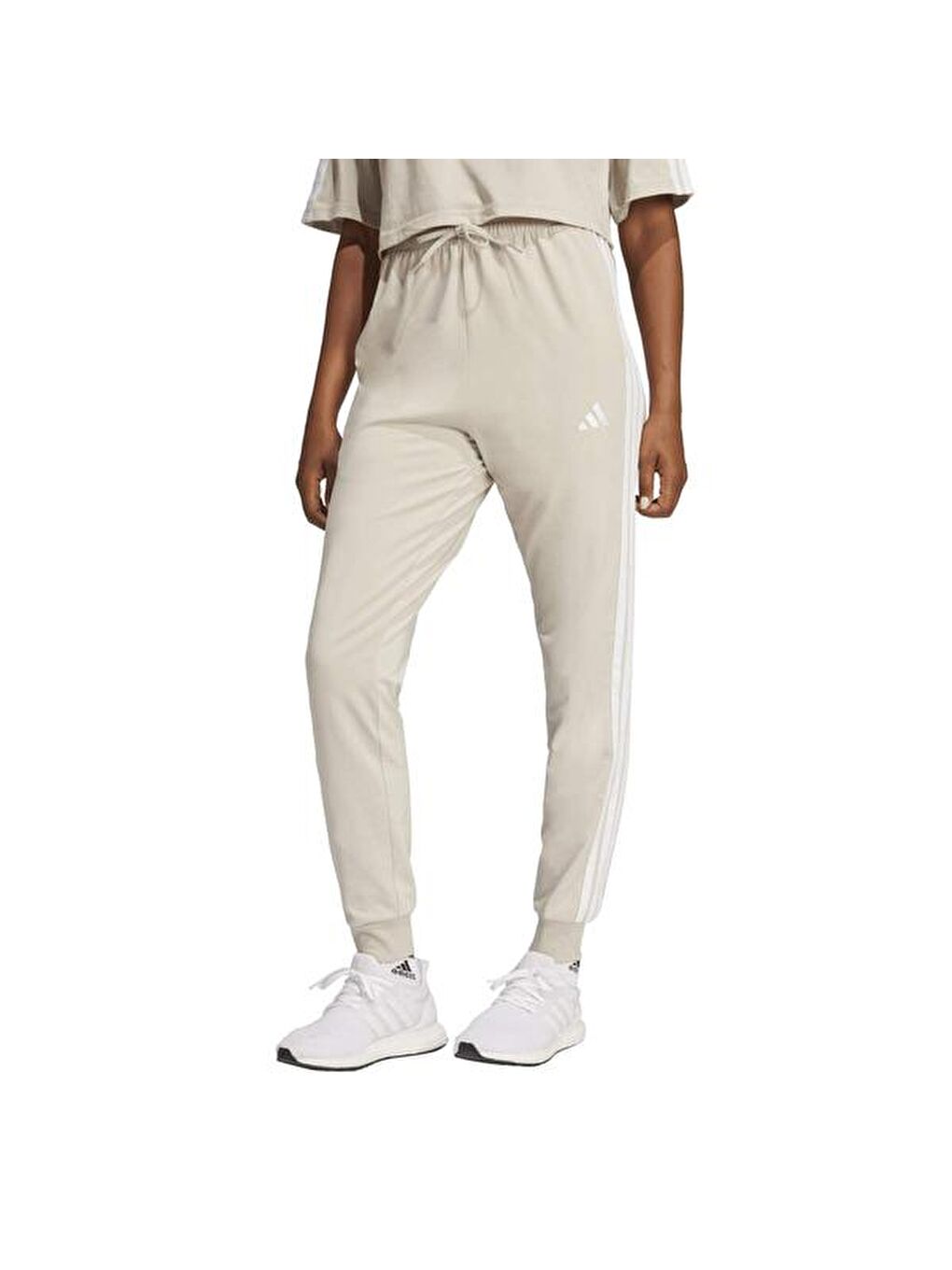 3-Stripes Essentials Kadın Ekru Eşofman Altı