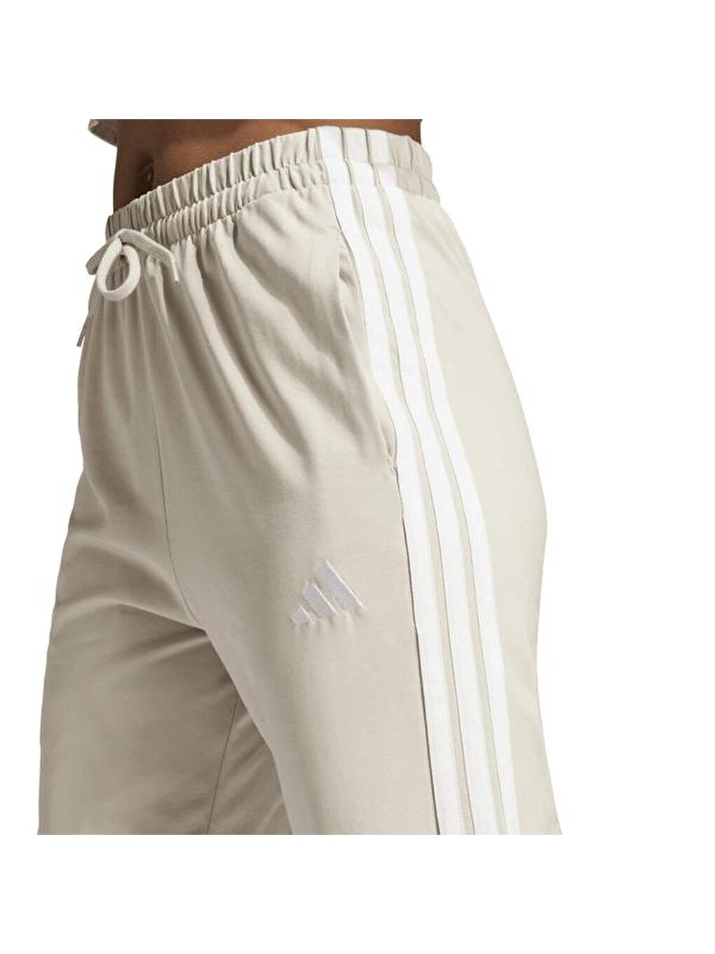 3-Stripes Essentials Kadın Ekru Eşofman Altı-3