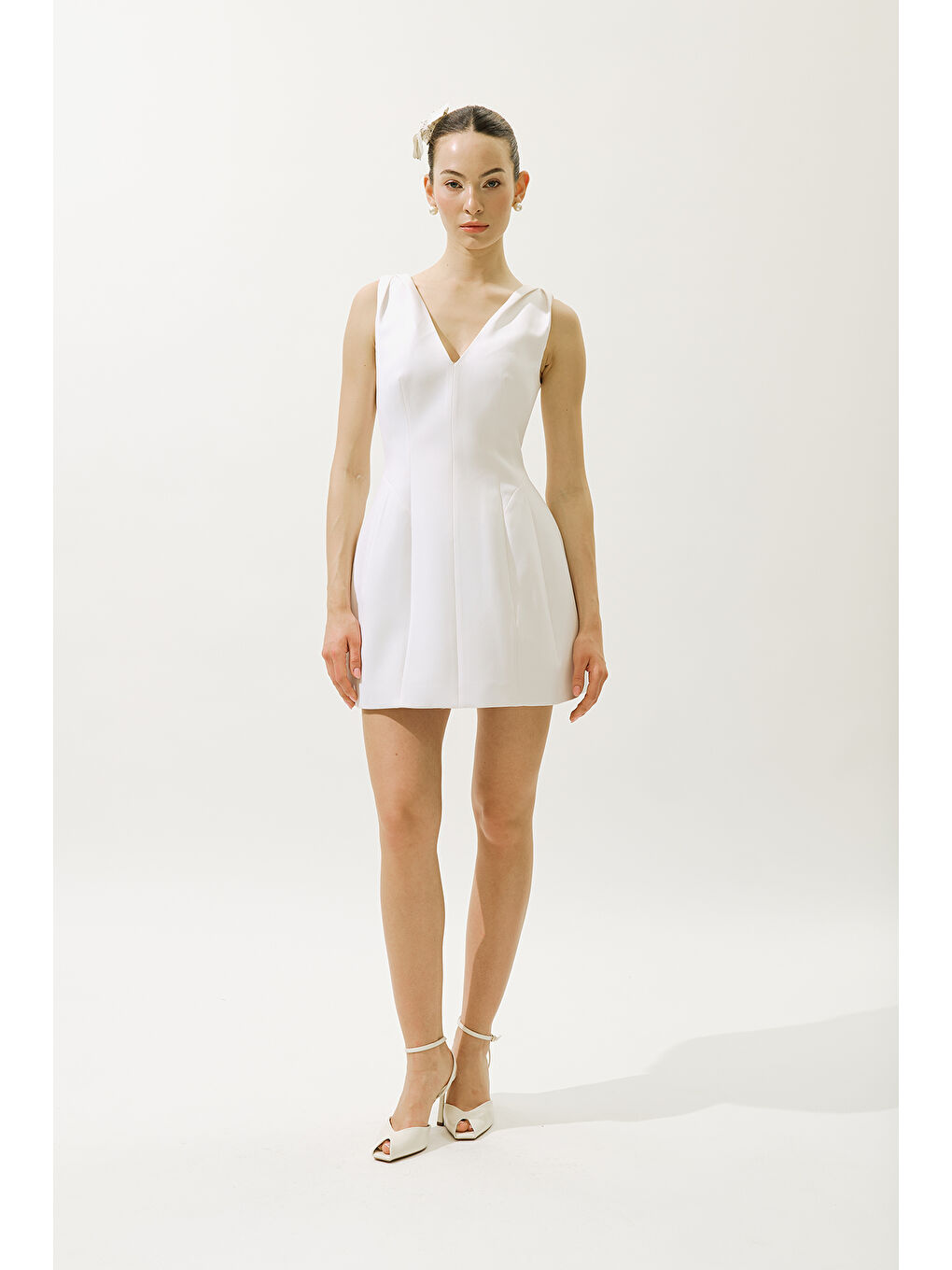 Olıvıa Abiye Elbise Ekru-3