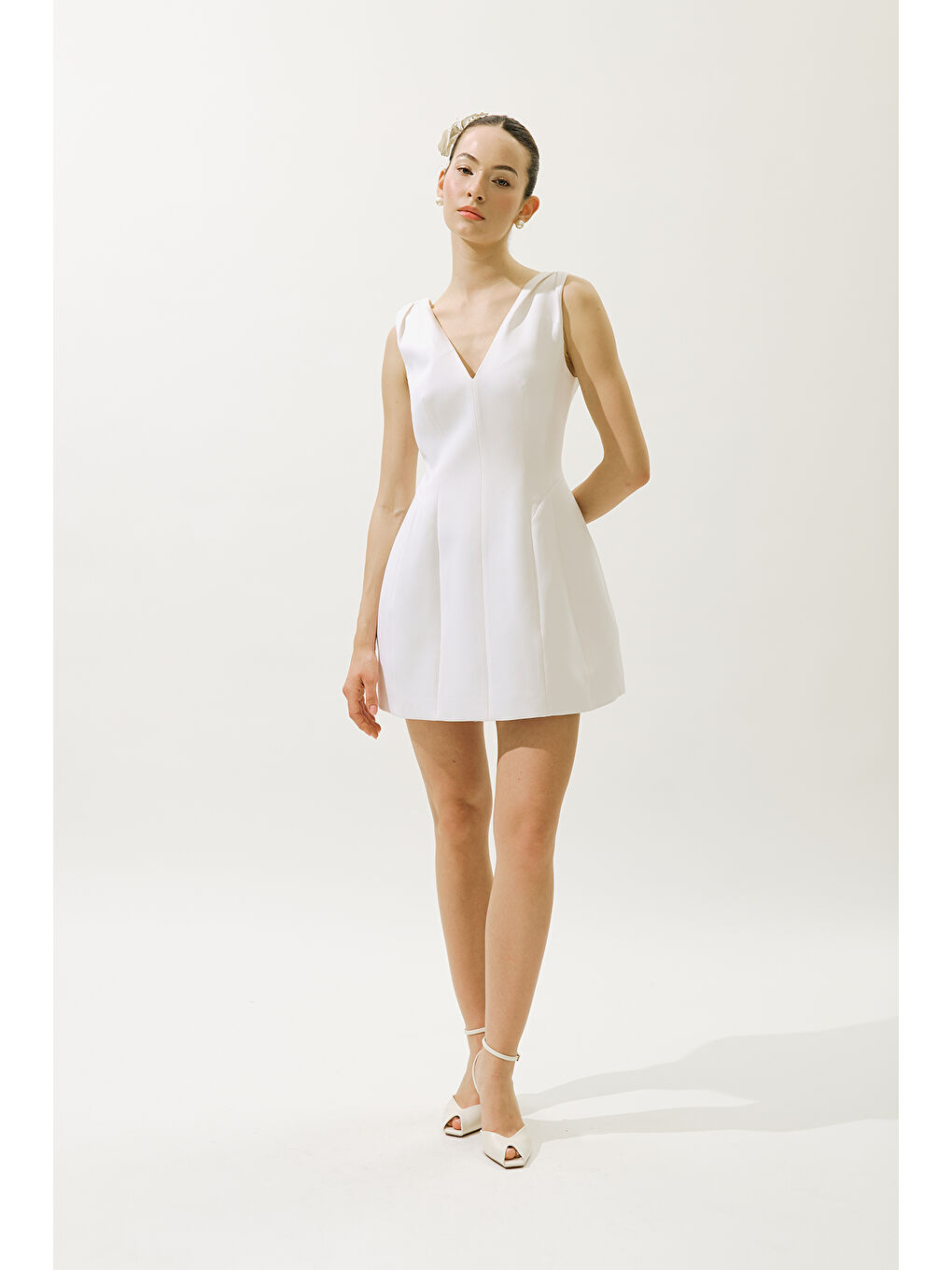 Olıvıa Abiye Elbise Ekru-4