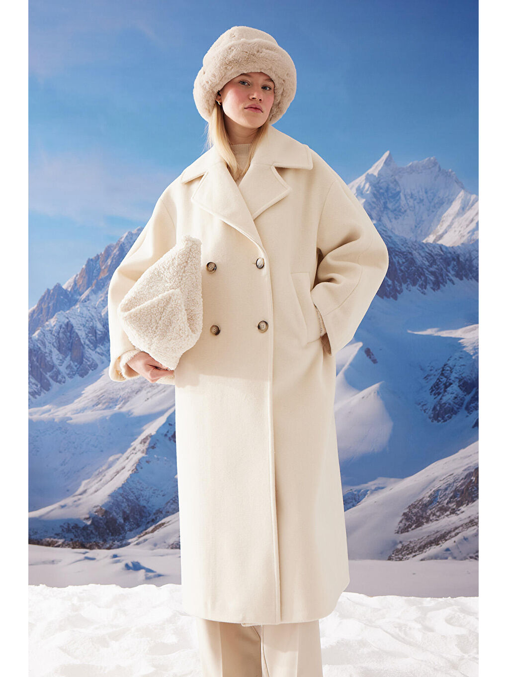 Alexa Premium Kruvaze Kaban Ekru-1