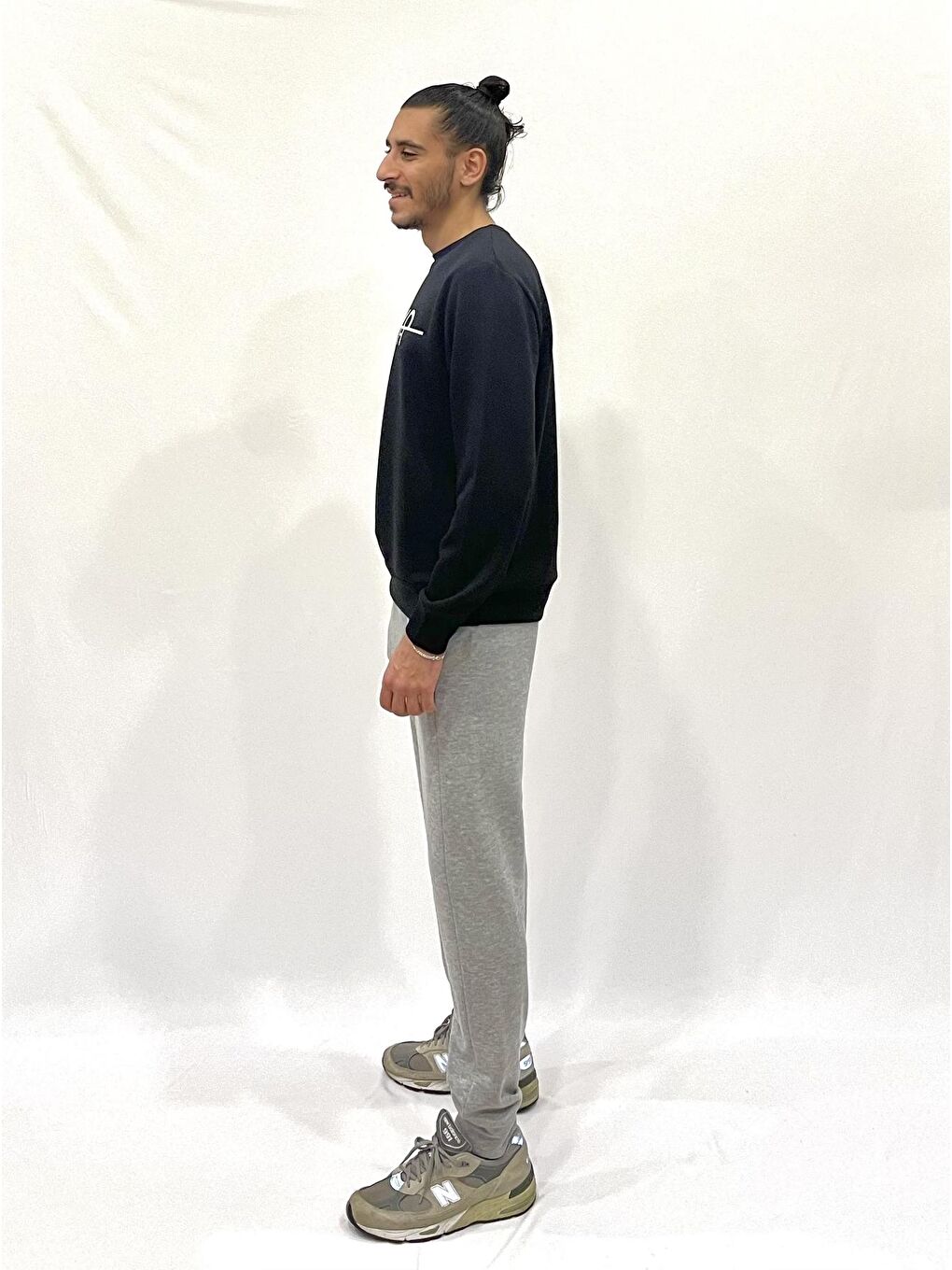 Süperlife Siyah Erkek Bisiklet Yaka Rahat Kalıp 3 iplik Kalın Tokyo Baskılı Sweatshirt SPR24SW30 - 2