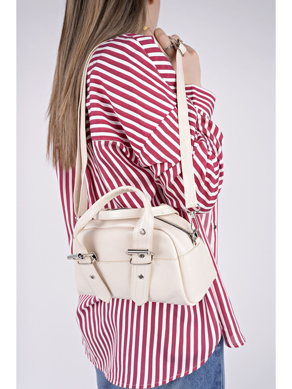 Bej MONTANNA Kadın El ve Omuz Çantası-1