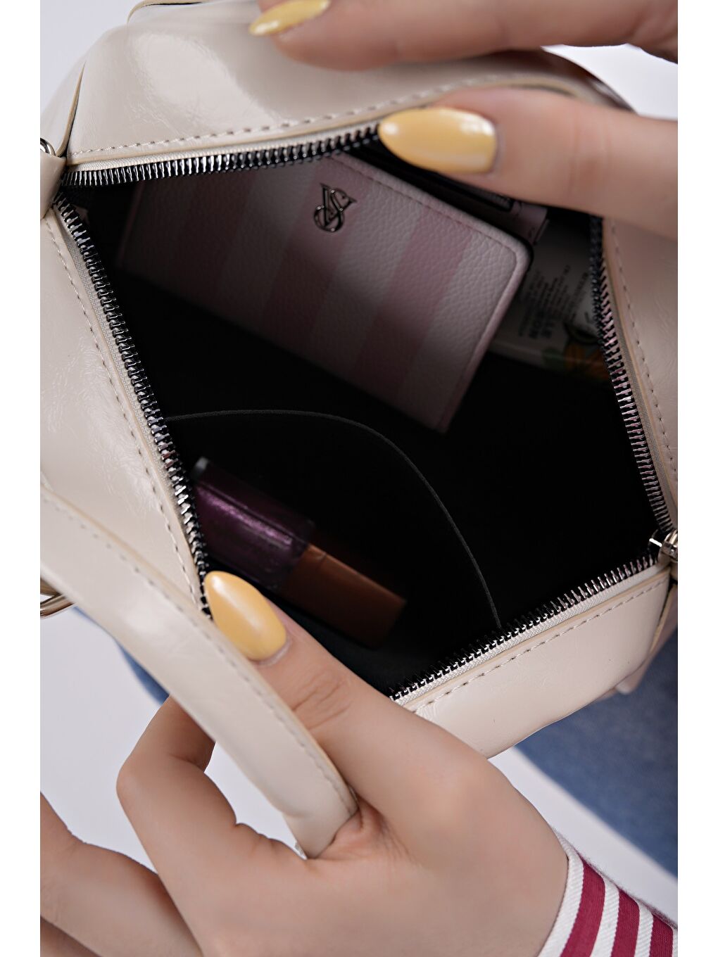 Bej MONTANNA Kadın El ve Omuz Çantası-2