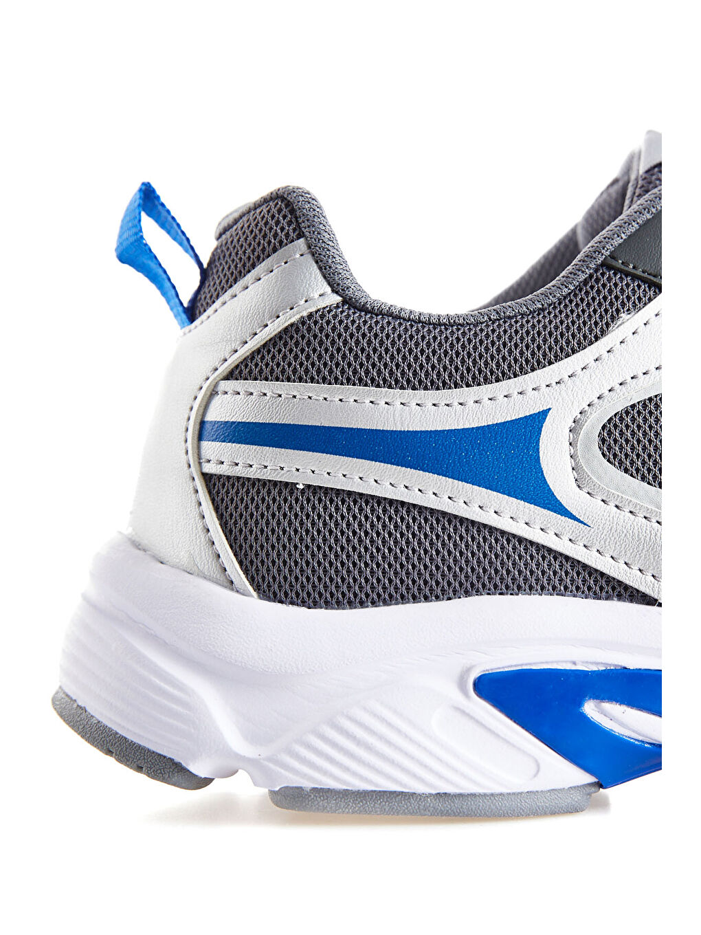 Gri Füme Yüksek Taban File Detaylı Suni Deri Erkek Spor Ayakkabısı - 89121-6